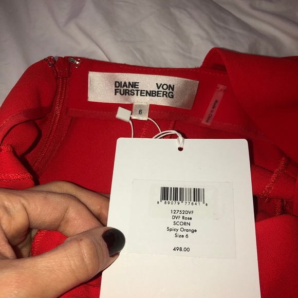 DVF Tie Back Midi Dress - Picture 8 of 8